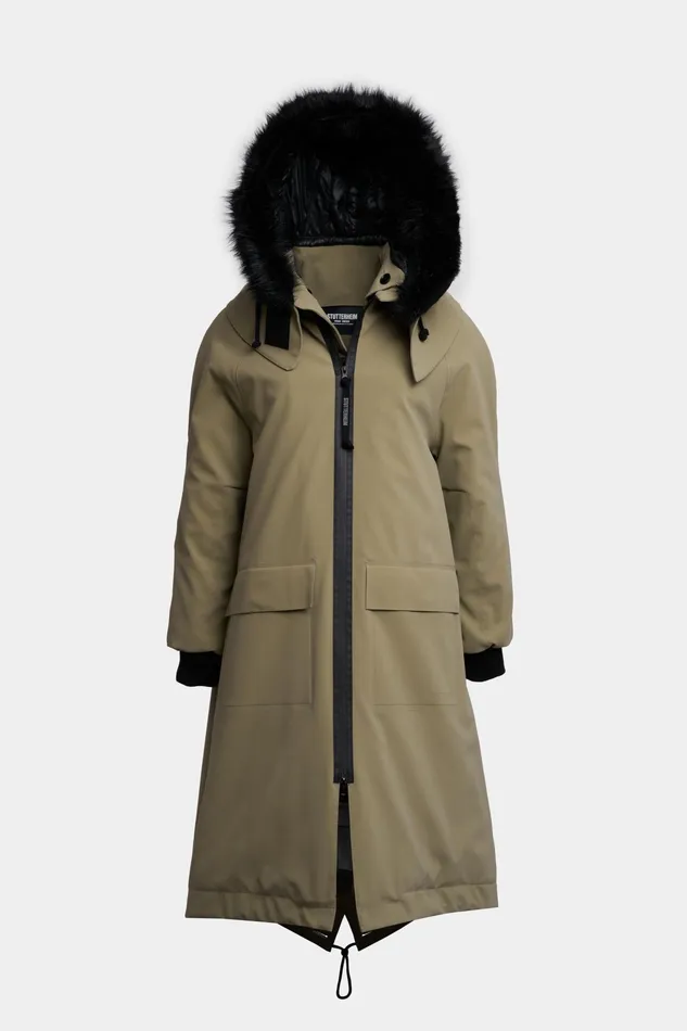 Stutterheim Pajala Parka Aloe Women Winter Coats