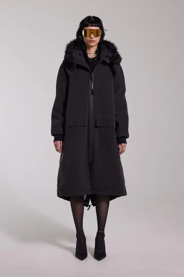 Stutterheim Pajala Parka Black Women Winter Coats