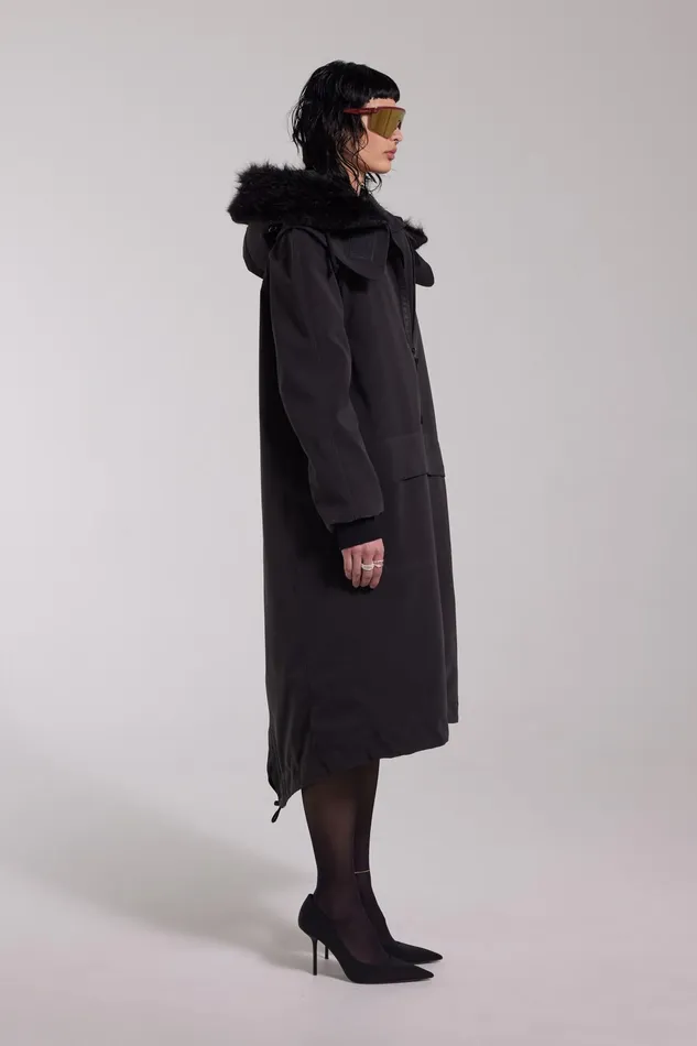 Stutterheim Pajala Parka Black Women Winter Coats