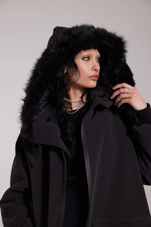 Stutterheim Pajala Parka Black Women Winter Coats