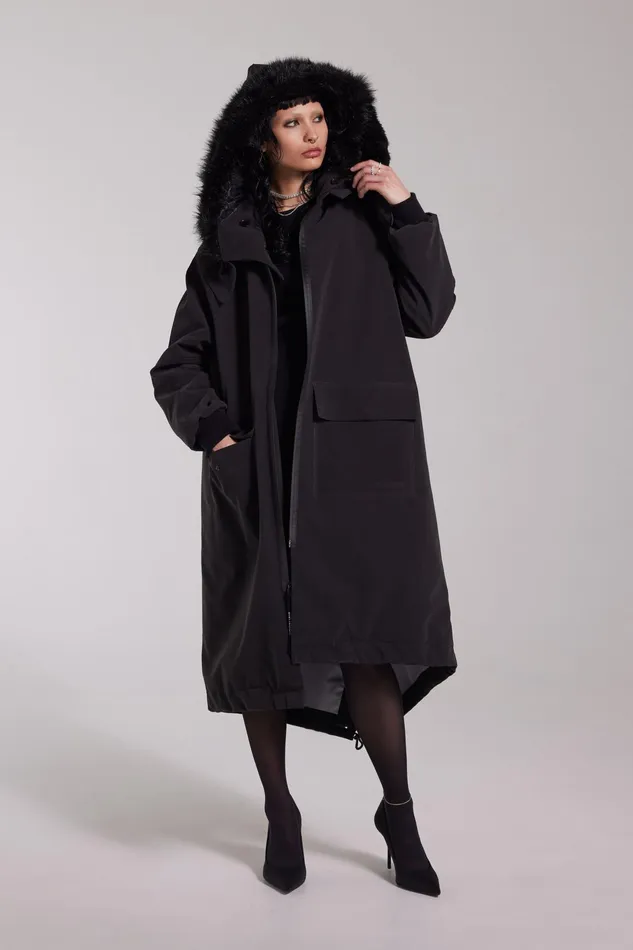 Stutterheim Pajala Parka Black Women Winter Coats