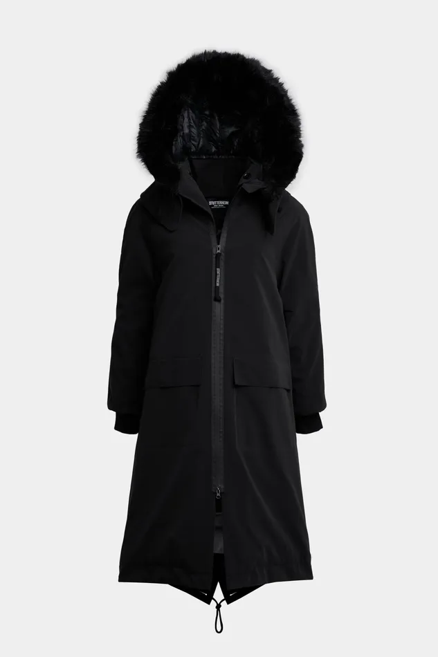 Stutterheim Pajala Parka Black Women Winter Coats