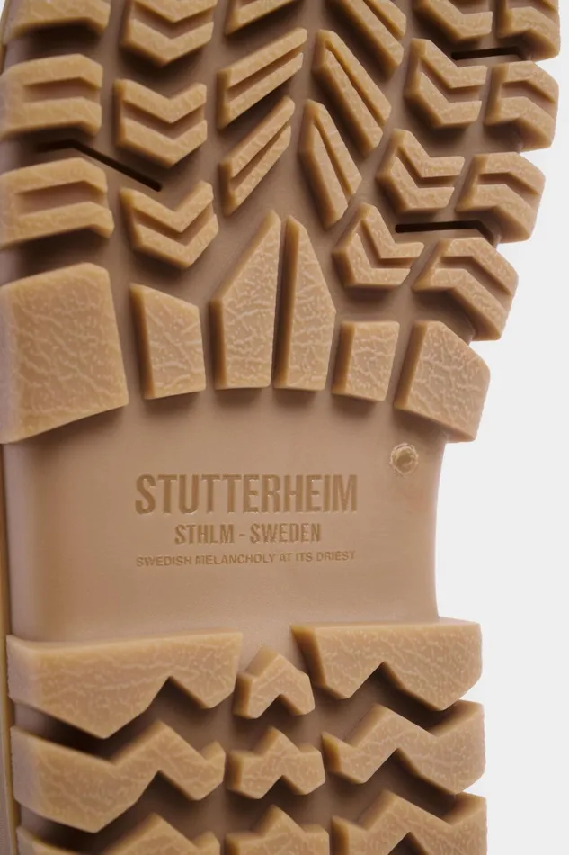 Stutterheim Patrol Boot Shaft Suede TobaccoFudge Women Suede Boots