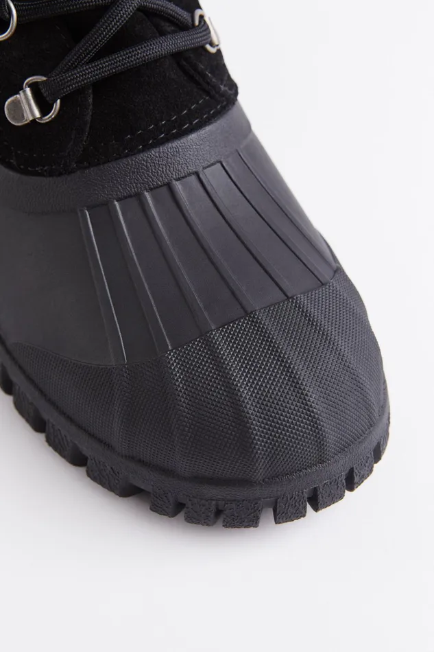 Stutterheim Patrol Boot Suede Black Women Combat Boots