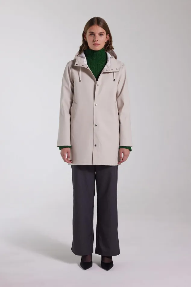 Stutterheim Stockholm Raincoat Light Sand Women Raincoats