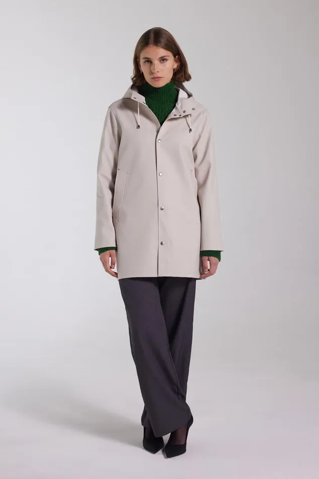 Stutterheim Stockholm Raincoat Light Sand Women Raincoats