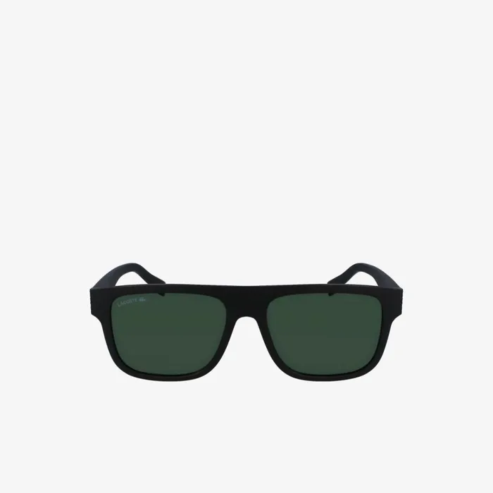 Sunglasses Men Lacoste Men039s Modified Rectangle Plant Based Resin L1212 Sunglasses Blackblue 002