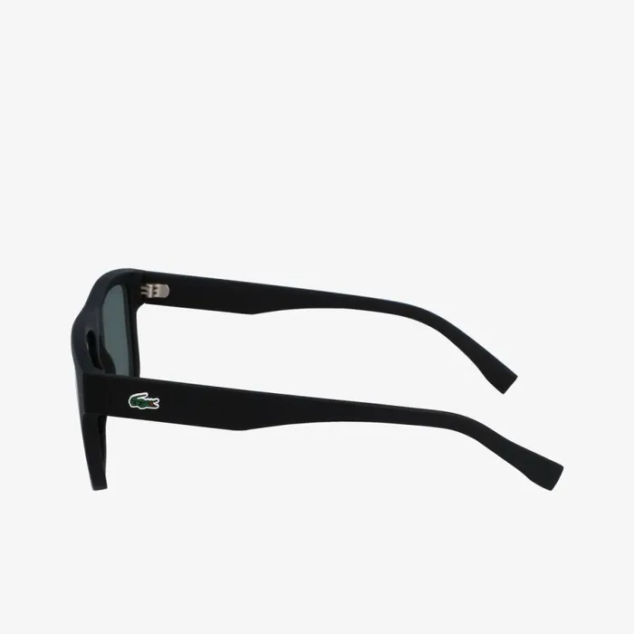 Sunglasses Men Lacoste Men039s Modified Rectangle Plant Based Resin L1212 Sunglasses Blackblue 002