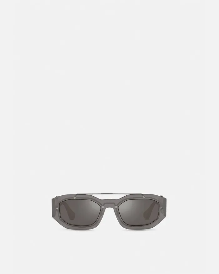 Sunglasses Men Versace Medusa Biggie Sunglasses Gray