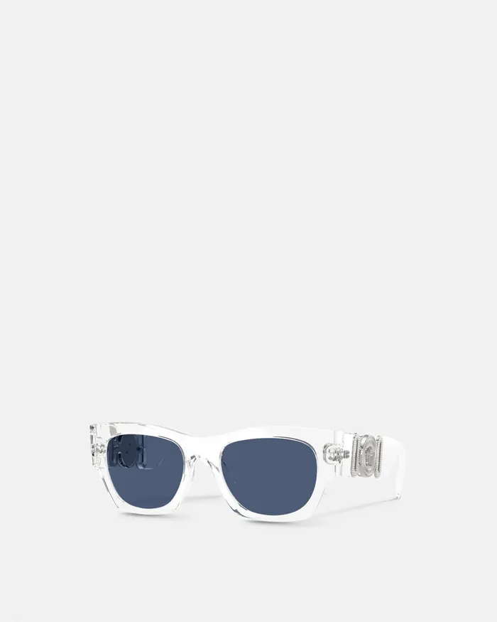 Sunglasses WomenMen Versace Medusa Biggie Sunglasses Transparent