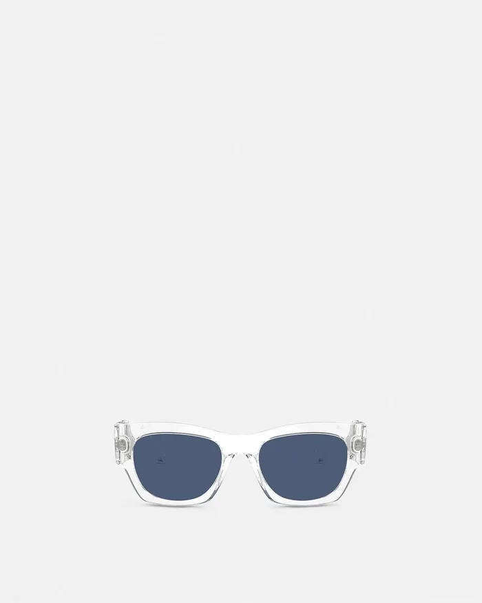 Sunglasses WomenMen Versace Medusa Biggie Sunglasses Transparent