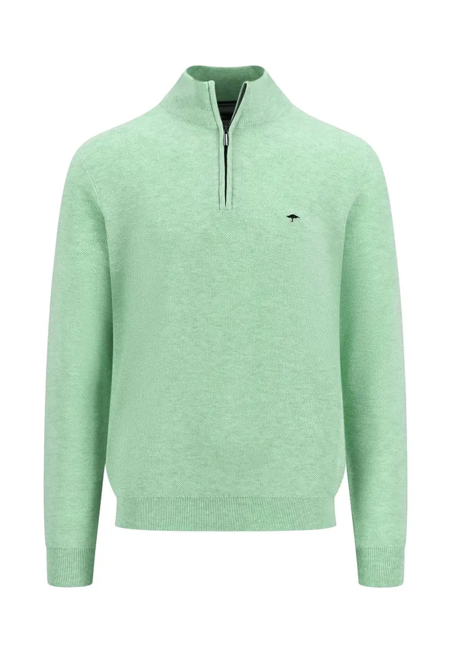 Sweater Men FYNCHHATTON Sweaters With A Cotton Collar Tray Collar Navynew Offwhitepoppy Redturf Greenstrong Bluenight