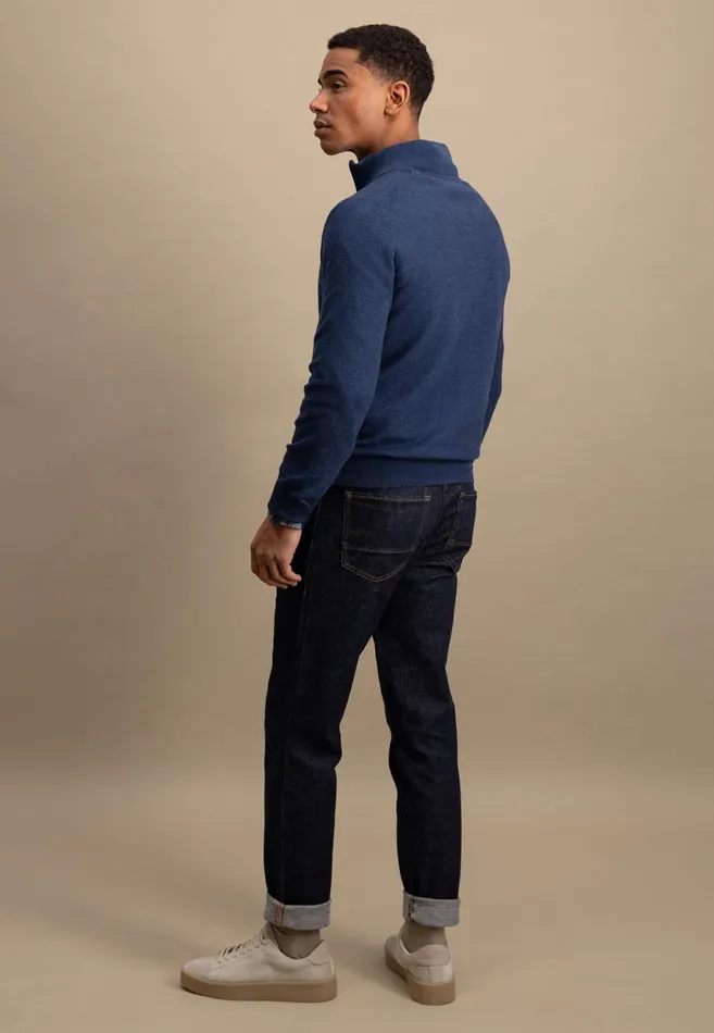 Sweater Men FYNCHHATTON Sweaters With A Cotton Collar Tray Collar Navynew Offwhitepoppy Redturf Greenstrong Bluenight