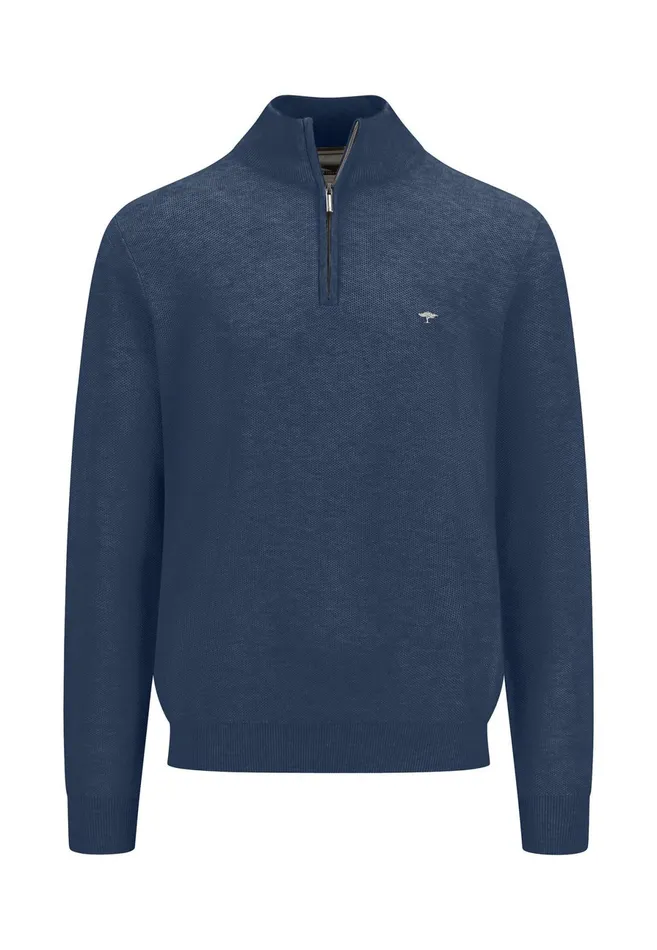 Sweater Men FYNCHHATTON Sweaters With A Cotton Collar Tray Collar Navynew Offwhitepoppy Redturf Greenstrong Bluenight