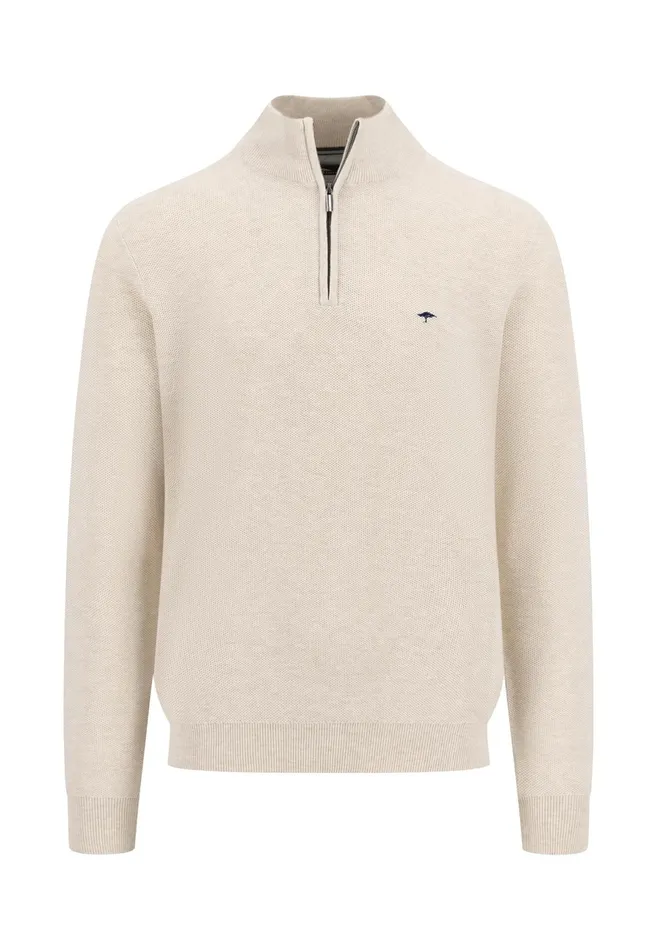 Sweater Men FYNCHHATTON Sweaters With A Cotton Collar Tray Collar Navynew Offwhitepoppy Redturf Greenstrong Bluenight