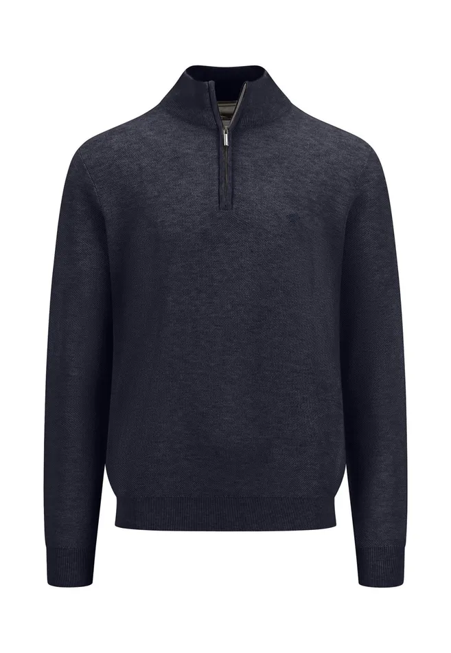 Sweater Men FYNCHHATTON Sweaters With A Cotton Collar Tray Collar Navynew Offwhitepoppy Redturf Greenstrong Bluenight