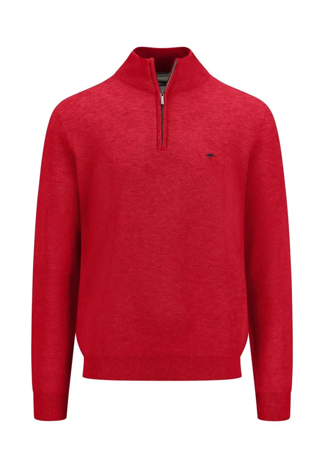 Sweater Men FYNCHHATTON Sweaters With A Cotton Collar Tray Collar Navynew Offwhitepoppy Redturf Greenstrong Bluenight