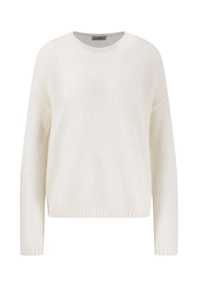 Sweater Women FYNCHHATTON Knitting Sweater With A Round Neckline Neon Papayablue Purplesummer Taupemilk