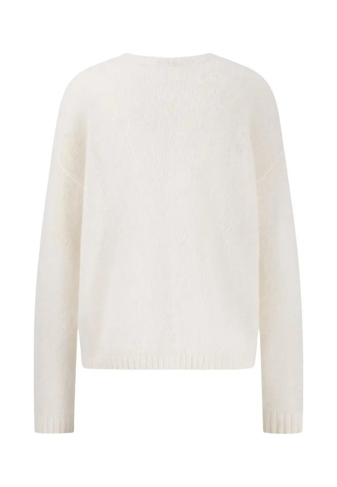 Sweater Women FYNCHHATTON Knitting Sweater With A Round Neckline Neon Papayablue Purplesummer Taupemilk