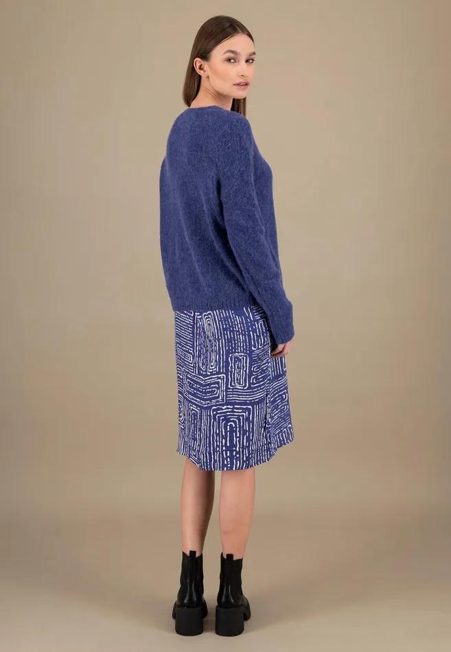 Sweater Women FYNCHHATTON Knitting Sweater With A Round Neckline Neon Papayablue Purplesummer Taupemilk