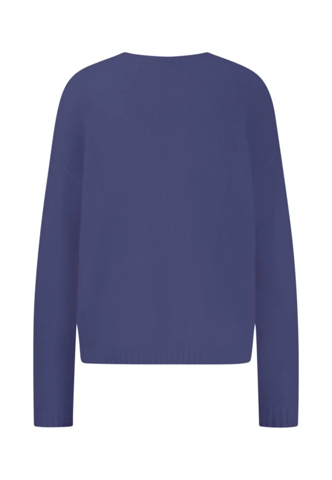 Sweater Women FYNCHHATTON Knitting Sweater With A Round Neckline Neon Papayablue Purplesummer Taupemilk
