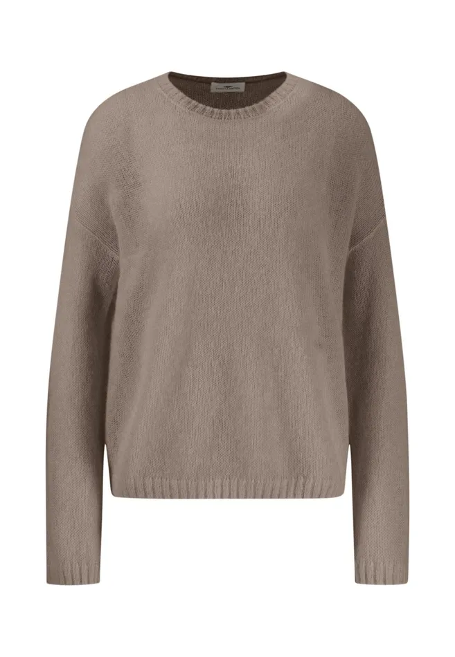 Sweater Women FYNCHHATTON Knitting Sweater With A Round Neckline Neon Papayablue Purplesummer Taupemilk