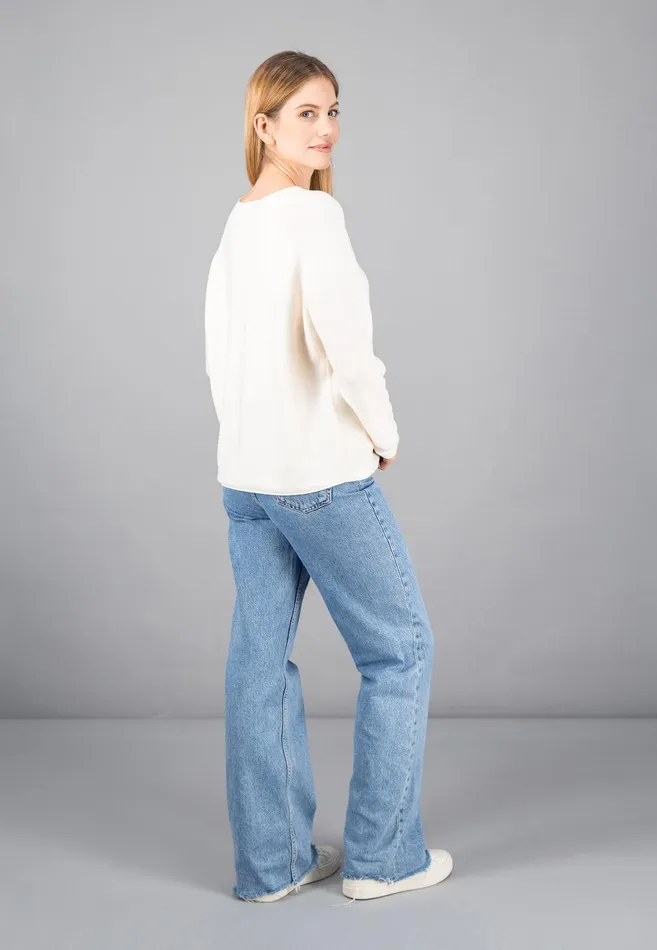 Sweater Women FYNCHHATTON Loose Fineknitting Sweater Made Of Cotton Ocean Bluereed Greenwhitefondant Pink Sweater Women FYNCHHATTON Loose Fineknitting Sweater Made Of Cotton Ocean Bluereed Greenwhitefondant Pink
