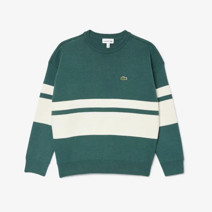 Sweaters and Sweatshirts Kids Lacoste Kids039 Contrast Stripe Cotton Sweater Dark Green White Qi0 Sweaters and Sweatshirts Kids Lacoste Kids039 Contrast Stripe Cotton Sweater Dark Green White Qi0