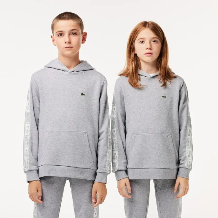 Sweaters and Sweatshirts Kids Lacoste Kids039 Fleece Cotton Hoodie Grey Chine Cca Sweaters and Sweatshirts Kids Lacoste Kids039 Fleece Cotton Hoodie Grey Chine Cca