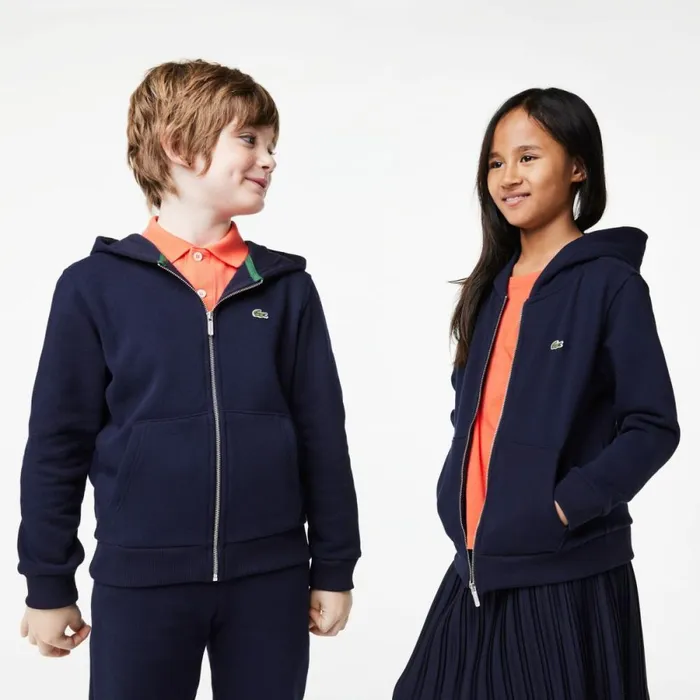 Sweaters and Sweatshirts Kids Lacoste Kids039 Kangaroo Pocket ZipUp Hoodie Navy Blue 166 Sweaters and Sweatshirts Kids Lacoste Kids039 Kangaroo Pocket ZipUp Hoodie Navy Blue 166