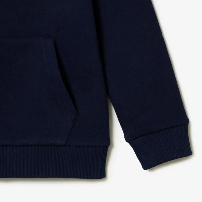 Sweaters and Sweatshirts Kids Lacoste Kids039 Kangaroo Pocket ZipUp Hoodie Navy Blue 166