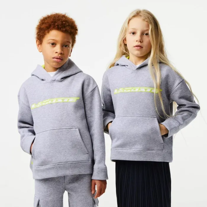 Sweaters and Sweatshirts Kids Lacoste Kids Contrast Branding Hoodie Grey Chine Cca Sweaters and Sweatshirts Kids Lacoste Kids Contrast Branding Hoodie Grey Chine Cca