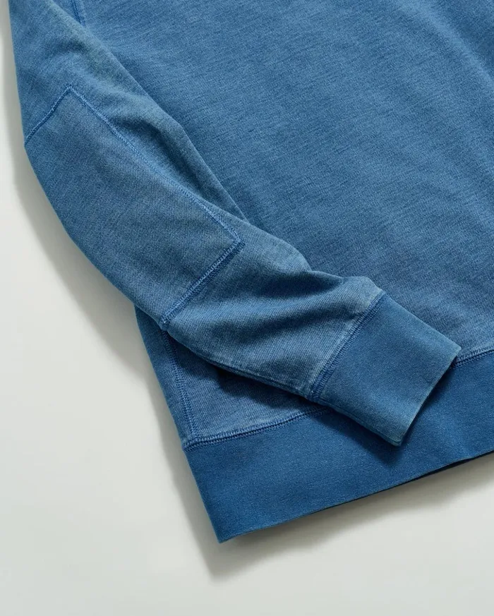 Sweaters and Sweatshirts Men Billy Reid Indigo Terry Sweatshirt Denim