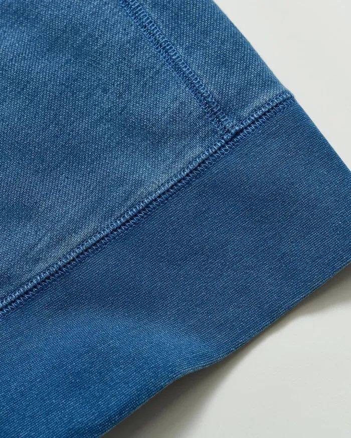Sweaters and Sweatshirts Men Billy Reid Indigo Terry Sweatshirt Denim