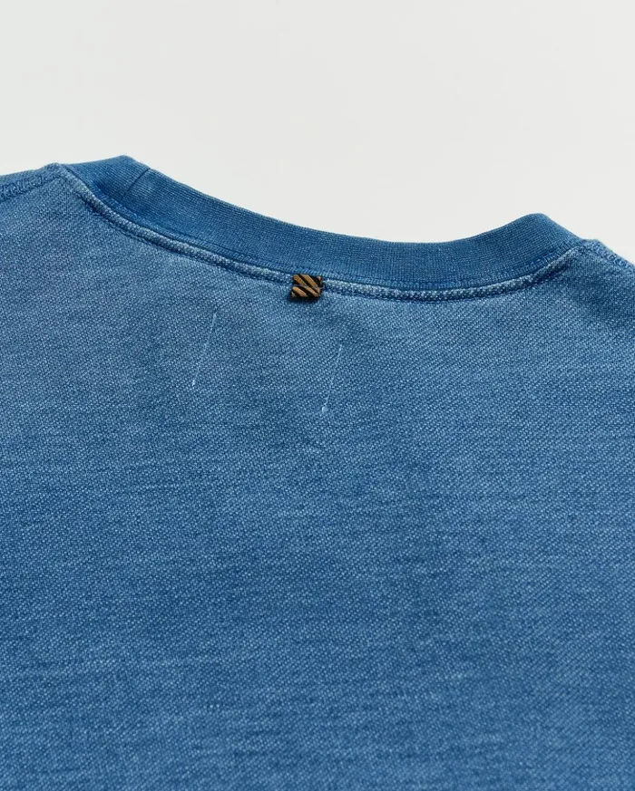 Sweaters and Sweatshirts Men Billy Reid Indigo Terry Sweatshirt Denim