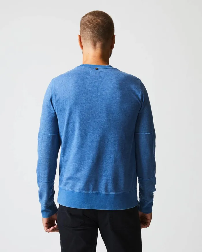 Sweaters and Sweatshirts Men Billy Reid Indigo Terry Sweatshirt Denim