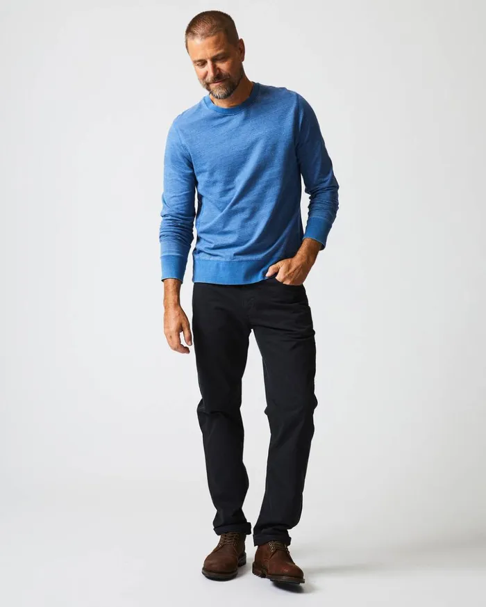 Sweaters and Sweatshirts Men Billy Reid Indigo Terry Sweatshirt Denim
