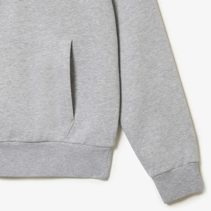 Sweaters and Sweatshirts Men Lacoste Men039s Classic Fit Cotton Blend Hoodie Grey Chine Cca