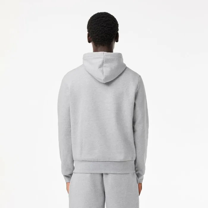 Sweaters and Sweatshirts Men Lacoste Men039s Classic Fit Cotton Blend Hoodie Grey Chine Cca