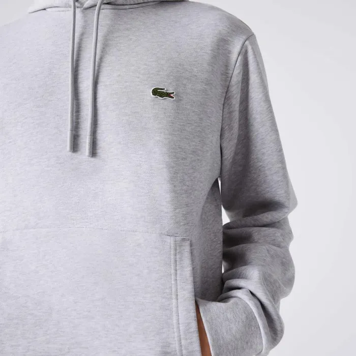 Sweaters and Sweatshirts Men Lacoste Men039s Classic Fit Cotton Blend Hoodie Grey Chine Cca