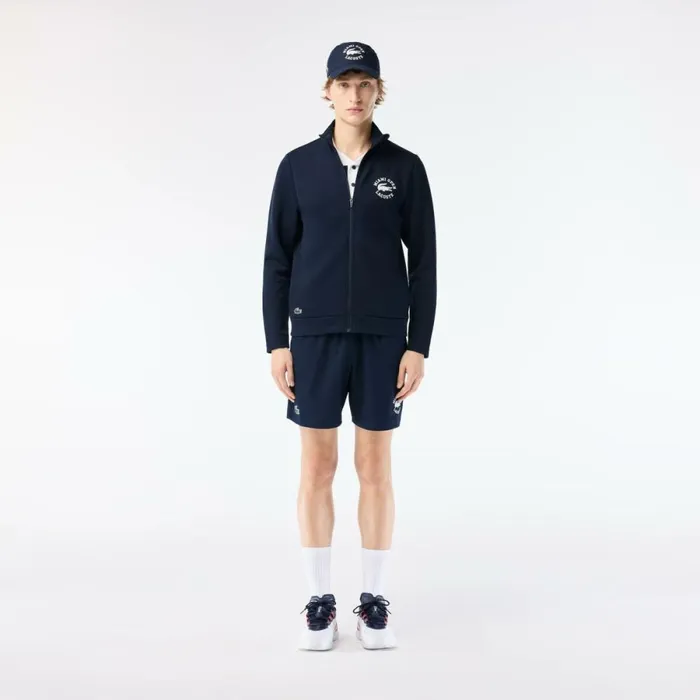 Sweaters and Sweatshirts Men Lacoste Men039s Miami Open Edition Tennis Sweatshirt Navy Blue 166