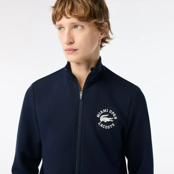 Sweaters and Sweatshirts Men Lacoste Men039s Miami Open Edition Tennis Sweatshirt Navy Blue 166
