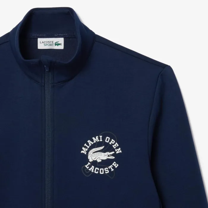 Sweaters and Sweatshirts Men Lacoste Men039s Miami Open Edition Tennis Sweatshirt Navy Blue 166