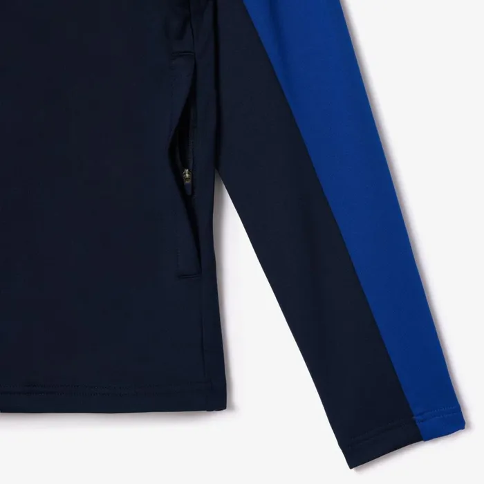 Sweaters and Sweatshirts Men Lacoste Men039s UltraDry ZipUp Hoodie Navy Blue 9n6