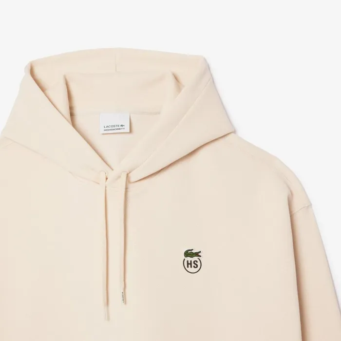 Sweaters and Sweatshirts Men Lacoste Unisex Lacoste X Highsnobiety Oversized Piqu Sweatshirt Beige Iit