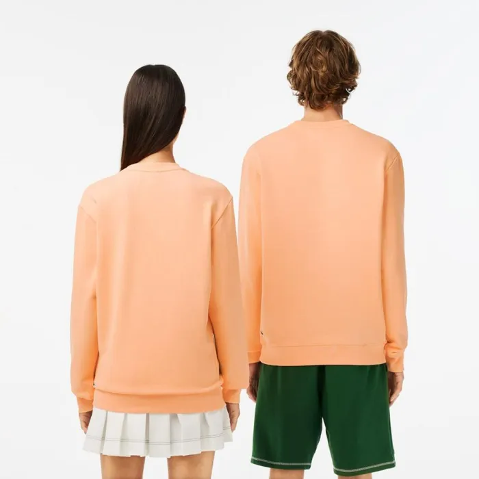 Sweaters and Sweatshirts MenWomen Lacoste Unisex SPORT Roland Garros Edition Organic Cotton Sweatshirt Light Orange Heb