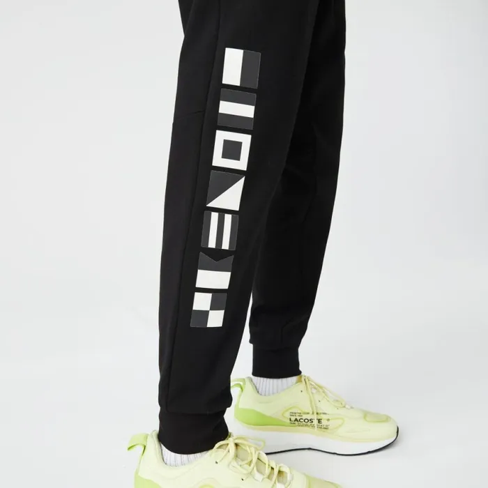 Sweatpants and Trousers Men Lacoste Men039s Reflective Print Joggers Black 031