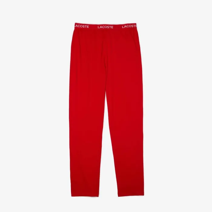 Sweatpants and Trousers Men Lacoste Men039s UltraSoft Cotton Jersey Pajama Bottoms Red 240