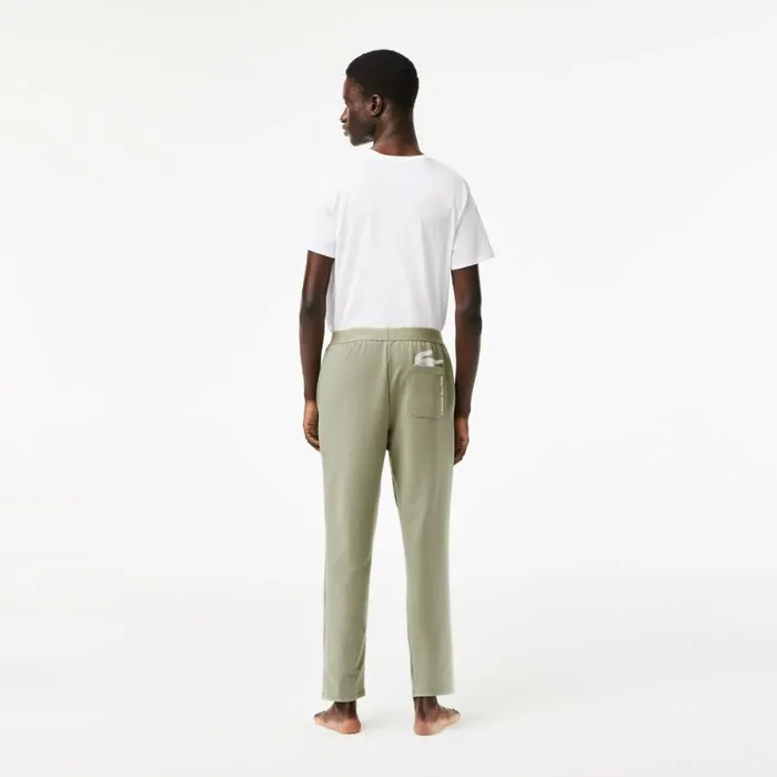 Sweatpants and Trousers Men Lacoste Mens Branded Leg Lounge Pants Khaki Green G21