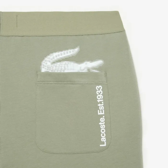 Sweatpants and Trousers Men Lacoste Mens Branded Leg Lounge Pants Khaki Green G21